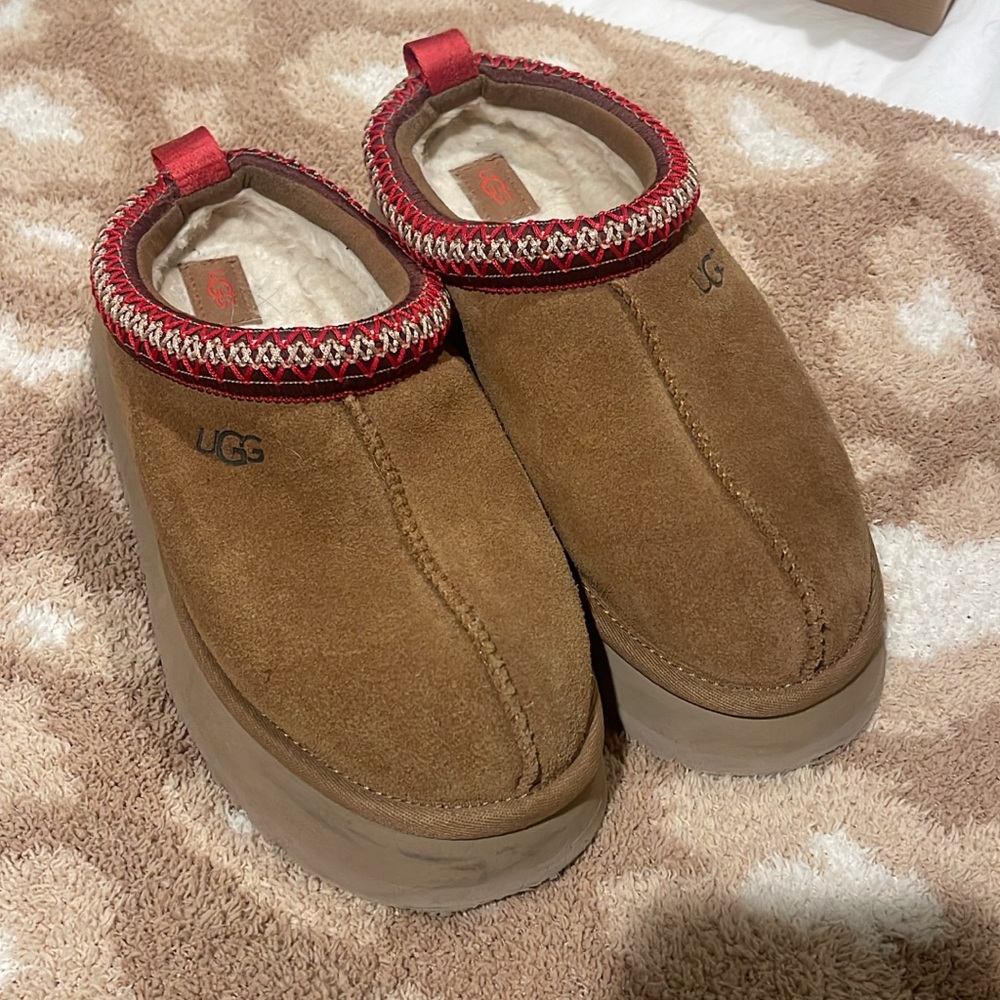 UGG Brown Suede Slip-On Shoes